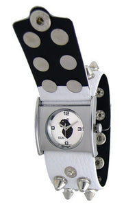 EOS New York Unisex Gattika Spikey Watch in White
