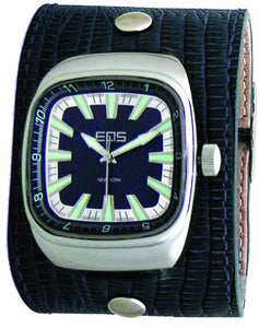 EOS New York Ring Leader Wide Band Watch in Blue